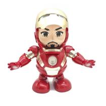 Homem De Ferro Dance Hero Super 20 Cm Com Luz E Som Dança