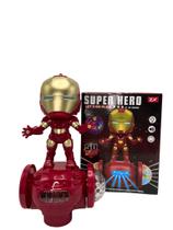 Homem de Ferro Marvel Skate Elétrico Veiculo Luz E Som