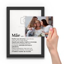 Homenagem Melhor Mulher Mundo Quadro A4 Dia das Mães Presente