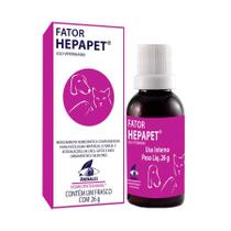 Homeopático Arenales Fator Hepapet Para Cães -26g