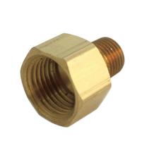 Homeplus+ Acoplamento MPT de 1/4" FPT x 1/4" em latão Homeplus+ Acoplamento MPT de 1/4" FPT x 1/4" em latão