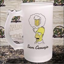 Homer Simpson - com cerveja e sem cerveja - 475 ml Homer Simpson - com cerveja e sem cerveja - 475 ml