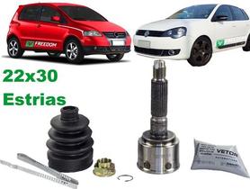 Homocinetica externa vw fox crossfox polo 1.6 8v 30x22 dentes 2004 á 2016 junta fixa lado da roda