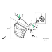 Honda Nx4 Falcon Coxim Fixação Farol Genuína Honda Nx4 Falcon Coxim Fixação Farol Genuína