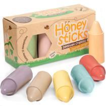 Honeysticks - Crayons de Cera de Abelha 100% Pura (12 Cores Pastel)