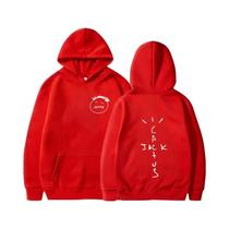 Hoodie Casual Unissex Oversized Com Estampa Do Álbum De Música Rapper Cactus Jack, Manga Longa