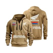 Hoodie Masculino De Outono E Inverno Com Múltiplos Bolsos E Zíper, Roupas Casuais Esportivas, Manga