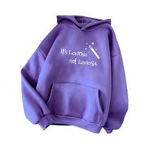 Hoodie Oversize Feminino Estilo Hipster Leviosa Magic, Roupas Esportivas Engraçadas, Top Solto E