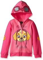 Hoodie Paw Patrol Skye para meninas pequenas, rosa quente/rosa mesclado