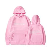Hoodie Retro Unissex Estilo Street Hip Hop, Você É Suficiente, Hoodie Pullover Para Homens E