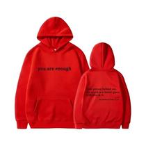 Hoodie Retro Unissex Estilo Street Hip Hop, Você É Suficiente, Hoodie Pullover Para Homens E