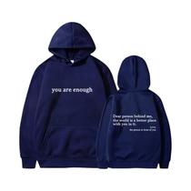 Hoodie Retro Unissex Estilo Street Hip Hop, Você É Suficiente, Hoodie Pullover Para Homens E