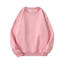 Hoodie Unissex De Tecido Pesado Com Gola O, Cor Sólida, Casual, Solto, Suéter De Outono