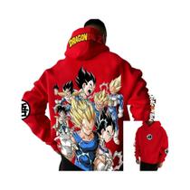 Hoodie Unissex Dragon Ball Z, Moletom De Algodão Com Estampa De Goku E Vegeta, Moda De Rua Para