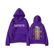 Hoodie Unissex Estilo Vintage Manga KATSEYE Com Gráficos, Moletom De Manga Longa, Moda Streetwear