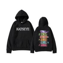 Hoodie Unissex Estilo Vintage Manga KATSEYE Com Gráficos, Moletom De Manga Longa, Moda Streetwear