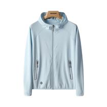 Hoodie Unissex Leve Com Proteção UV UPF50+, Jaqueta De Praia Respirável Em Seda Gelada Para Esportes