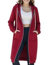 Hoodies Ablankzoom Fashion Sweatshirts para mulheres vermelhas