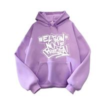 Hoodies Casuais Hip Hop Nicki Nicole FORTY Para Casal, Sweatshirts De Fleece Com Estampa Gráfica