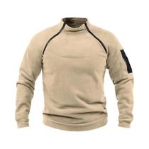 Hoodies Táticos Masculinos Em Fleece, À Prova De Vento, Térmicos, Com Zíperes E Mangas Longas Para Hoodies Táticos Masculinos Em Fleece, À Prova De Vento, Térmicos, Com Zíperes E Mangas Longas Para