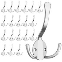 Hooks Homanu Heavy Duty Metal, três pinos, pacote com 20