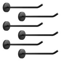 Hooks Near Moon 304 em aço inoxidável, pacote com 6 unidades, preto fosco Hooks Near Moon 304 em aço inoxidável, pacote com 6 unidades, preto fosco