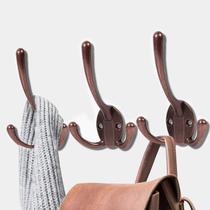 Hooks para casacos, montado na parede, Heavy Duty Black, pacote com 5