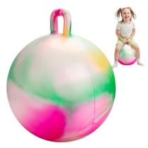 Hopper Ball INPODAK Bouncy Ball 55 cm com alça para crianças rosa Hopper Ball INPODAK Bouncy Ball 55 cm com alça para crianças rosa