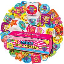 HORIECHALY, 600 peças de adesivos Scratch & Sniff, 4 cm, 3 rolos HORIECHALY, 600 peças de adesivos Scratch & Sniff, 4 cm, 3 rolos