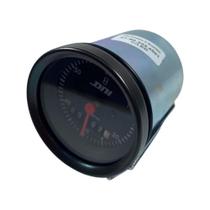 Horímetro Fundo Preto E Aro Preto Com Iluminação 52mm Bivolt Universal - DNI 4501