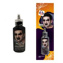 Horror Make Corante Para Boca Preto 16ml Maquiagem Artística Facial Terror Gótico Halloween