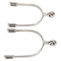 Horse Spurs Focket em aço inoxidável com bola de rolo lisa