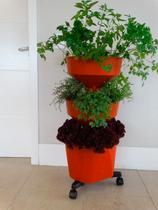 Horta Vertical Auto Irrigável Verde Vida - ACOMPANHA RODÍZIO Cor