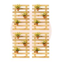 Horta Vertical Jardim Suspenso Treliça De Madeira 4 Peças Suporte Plantas Horta Vertical Jardim Suspenso Treliça De Madeira 4 Peças Suporte Plantas