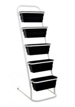 Horta Vertical Jardineira Floreira Al-260 5 Cestos