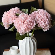 Hortênsia artificial DUYONE Real Touch 56 cm rosa 3 unidades