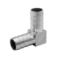 Hose Barb Elbow 90 graus em aço inoxidável, ângulo L de 1-1/4”