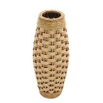 Hosley's 24 "High Wood and Grass Floor Vase. Presente Ideal para Casamentos, Decoração de Casa, Floral Longo Seco, Spa, Aromaterapia, Guarda-chuva / Cana Stand O6