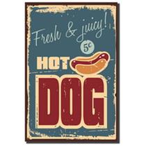Hot dog - quadro retrô