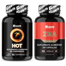 Hot Termogênico 60 Caps + Zma 120 Caps Growth Supplements