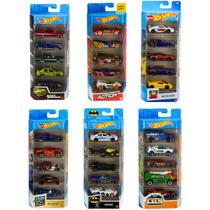 Hot Wheels 1 Die-Cast Pack com 05 Carrinhos Sortido Mattel