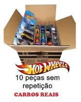 Hot Wheels 10 Carrinhos Sortidos Sem Repetidos Carros Reais