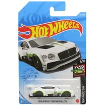 HOT WHEELS 2018 Bentley Continental GT3 Branco Mattel GTC29
