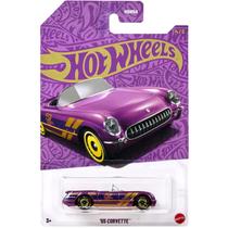 Hot Wheels - '55 Corvette - Aniversário 57 Anos - Roxo e Dourado - JDM23