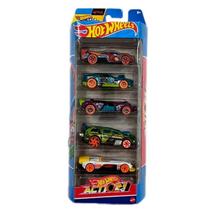 Hot Wheels Action Cartela Com 5 Carrinhos Mattel Htv45