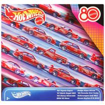 Hot Wheels Básico Mattel 80 Anos Silver Series Pack com 08