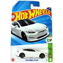 Hot Wheels Básico Mattel HW EV Tesla Model S Plaid (Lote E - 2025)