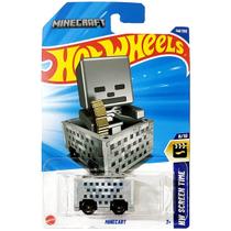 Hot Wheels Básico Mattel HW Screen Time Minecraft Minecart (Lote G - 2025)