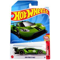 Hot Wheels Básico Mattel Then And Now Ford GT Race 2016 (Lote N - 2024)