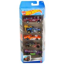 Hot Wheels Basics Pack com 5 Carros Exposed Engines - Mattel